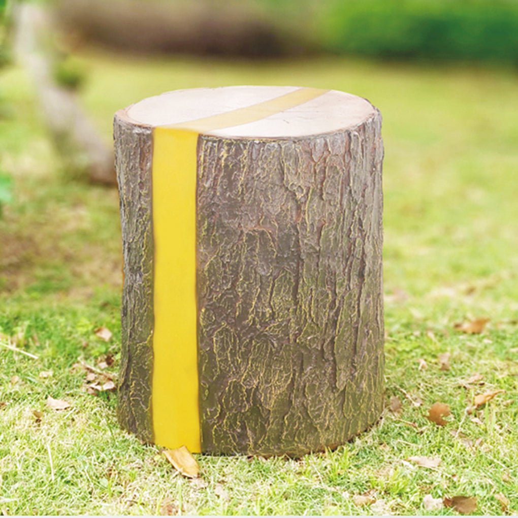 Realistic Tree Stump LED Outdoor Garden Light Cylindrical Design