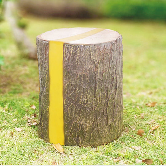 Realistic Tree Stump LED Outdoor Garden Light Cylindrical Design