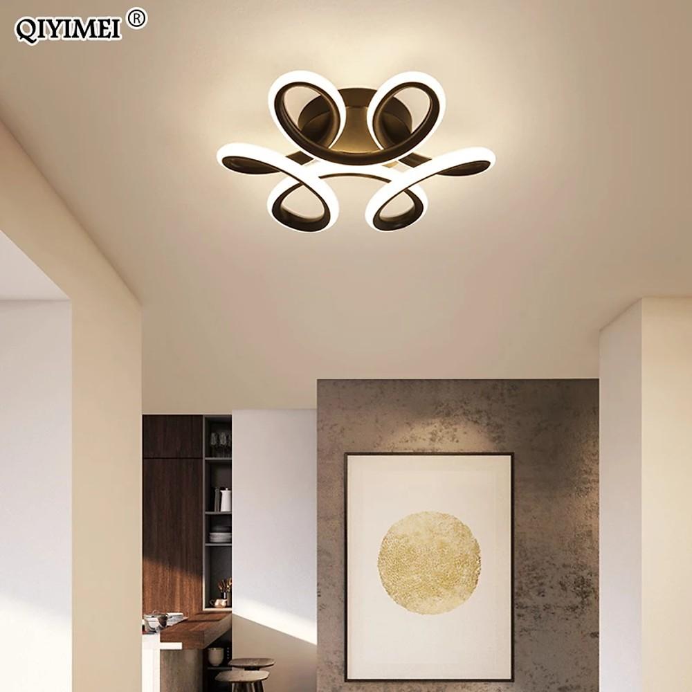Waves Flower LED Modern Flush Mount Ceiling Light