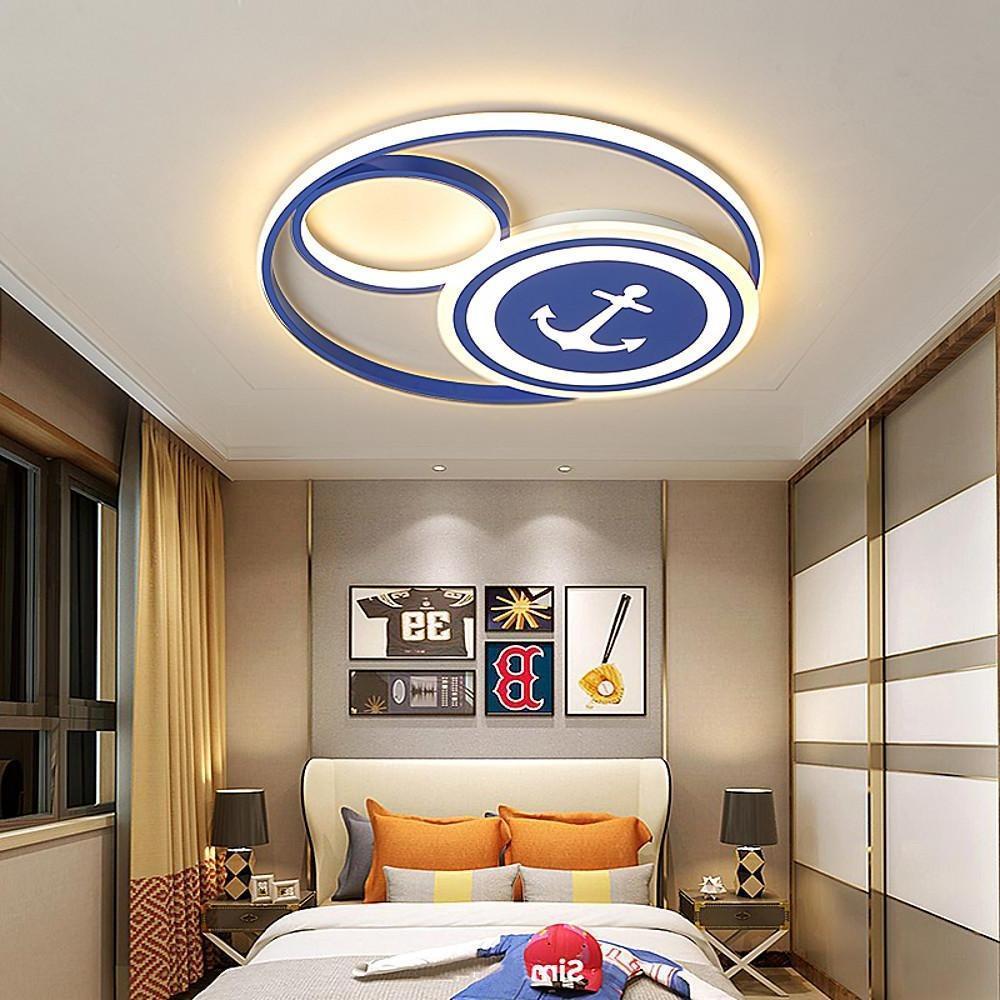 Novelty Circular Dimmable LED Modern Flush Mount Ceiling Light