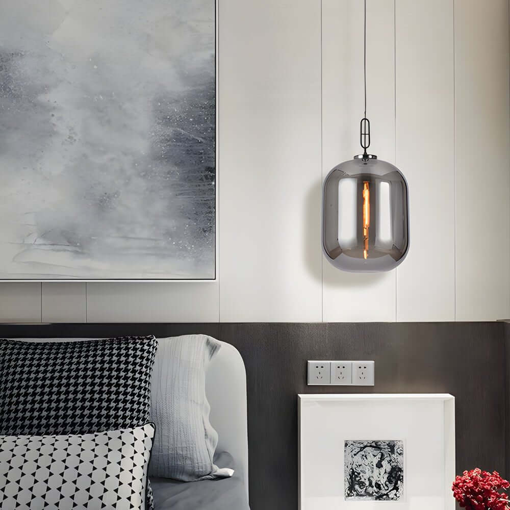 Industrial Glass Can LED Pendant Light
