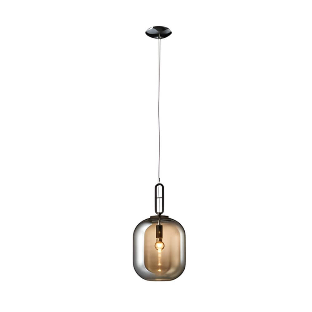 Industrial Glass Can LED Pendant Light