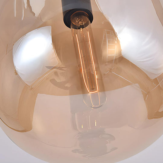 Industrial Glass Can LED Pendant Light