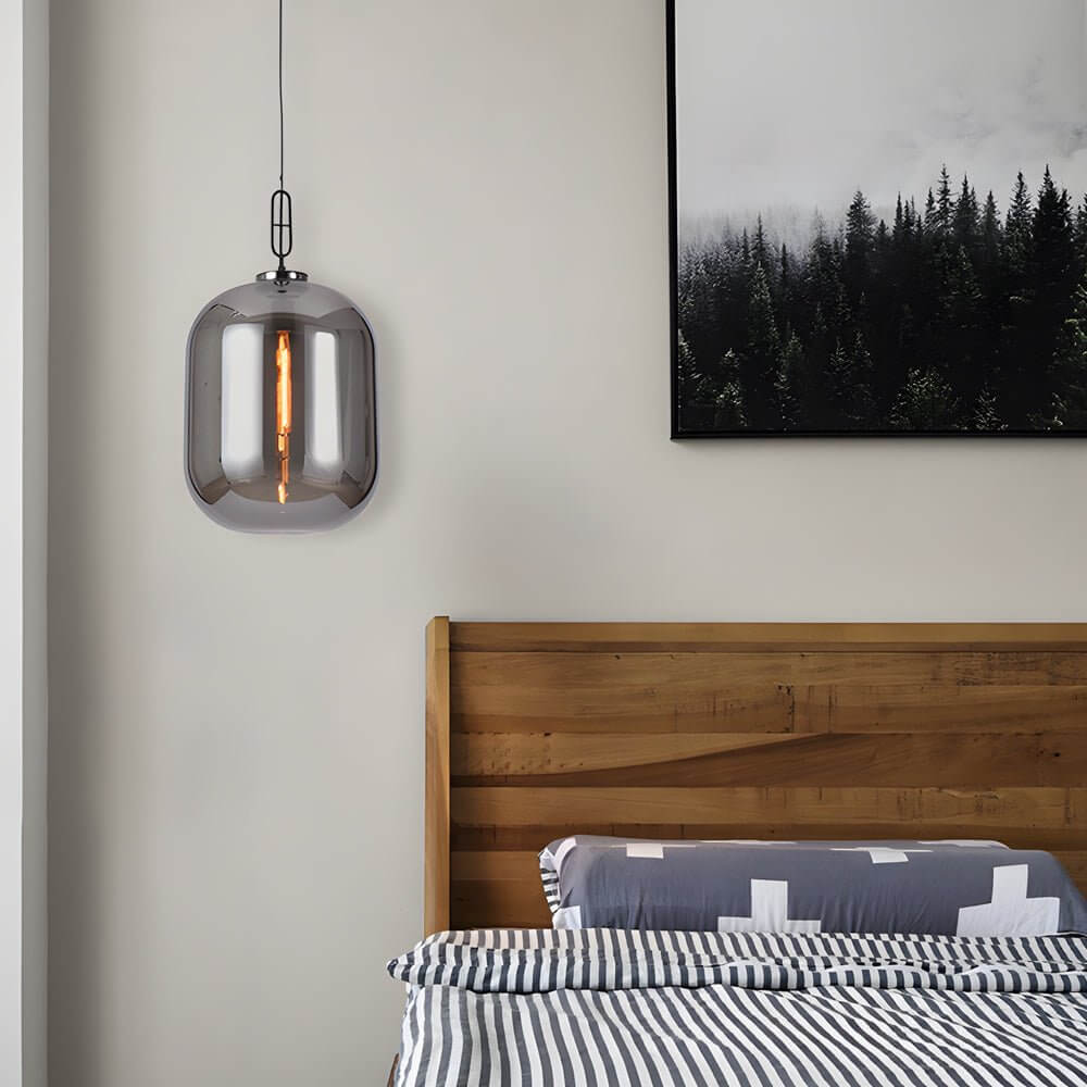 Industrial Glass Can LED Pendant Light