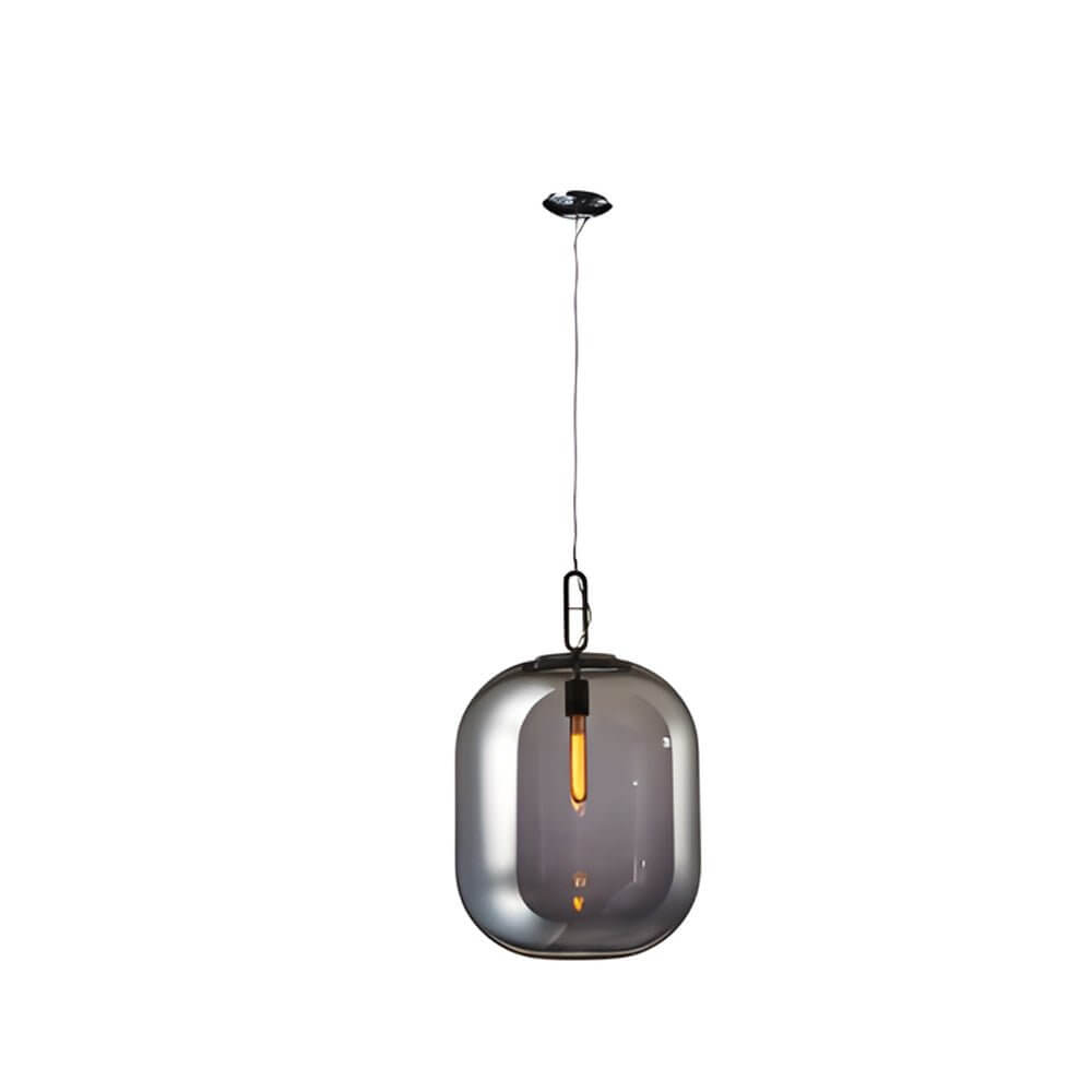 Industrial Glass Can LED Pendant Light