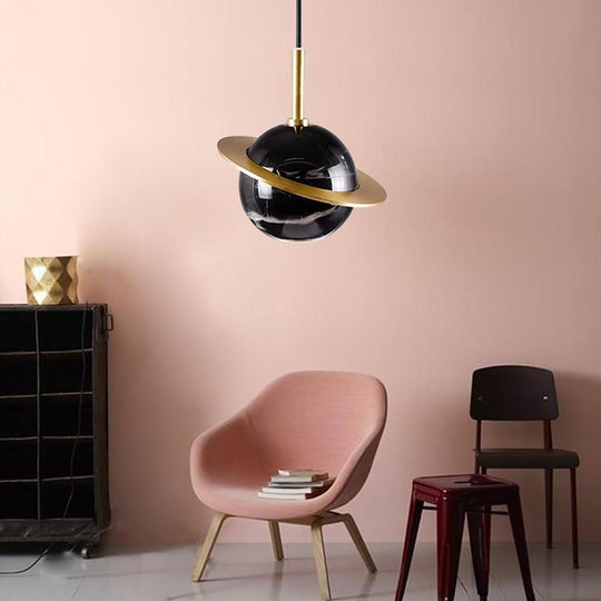 Planet Shaped Globe LED Modern Pendant Light