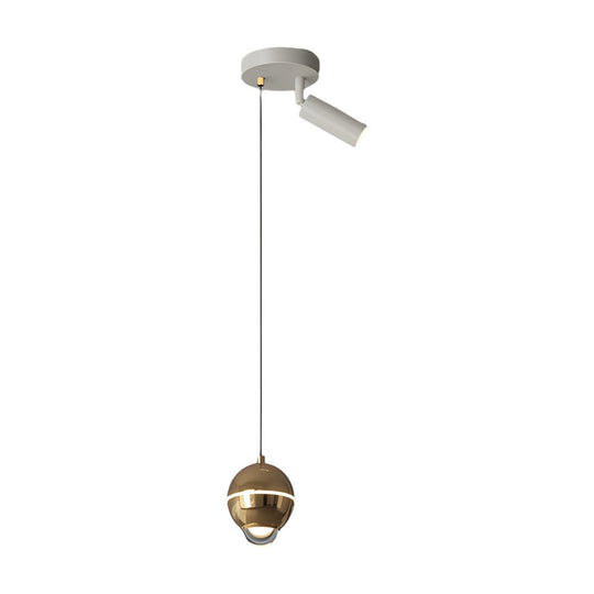 Modern Metal Ball Pendant Light – LED with 3-Step Dimming