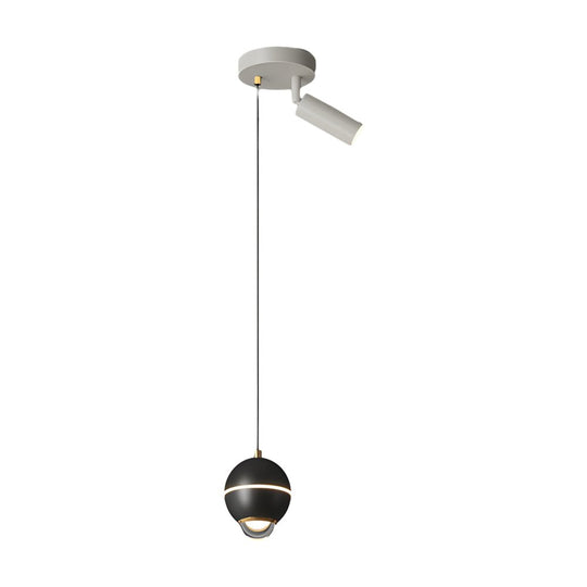 Modern Metal Ball Pendant Light – LED with 3-Step Dimming