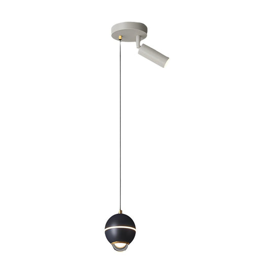 Modern Metal Ball Pendant Light – LED with 3-Step Dimming