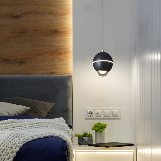 Modern Metal Ball Pendant Light – LED with 3-Step Dimming
