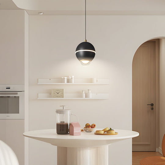 Modern Metal Ball Pendant Light – LED with 3-Step Dimming