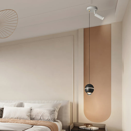 Modern Metal Ball Pendant Light – LED with 3-Step Dimming