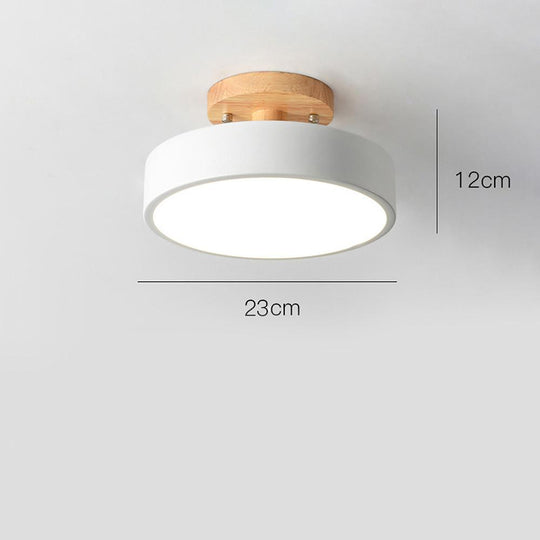 Round Shapes 3-Step Dimming LED Modern Flush Mount Ceiling Light