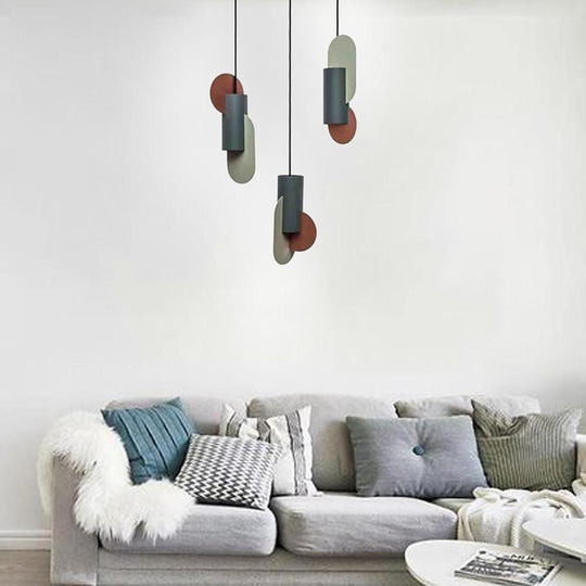 Creative Geometric Electroplated Metal LED Modern Pendant Light
