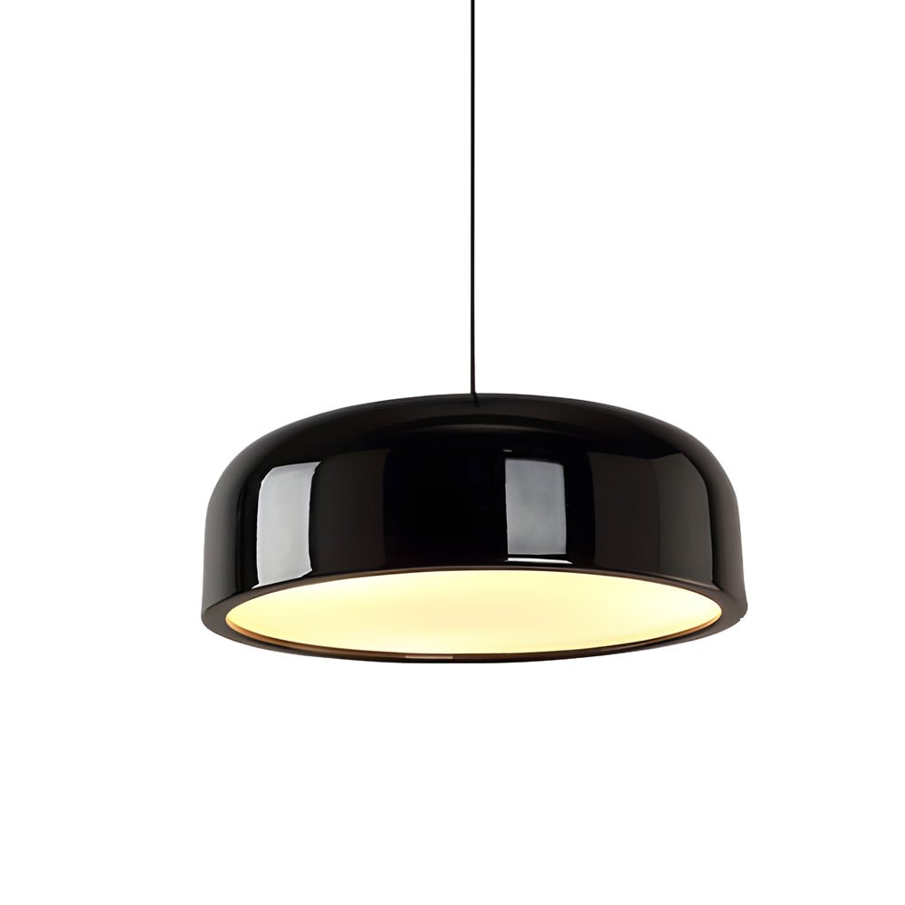 Smithfield Pendant Light – Modern Aluminum Hanging Fixture in Black/White