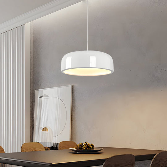 Smithfield Pendant Light – Modern Aluminum Hanging Fixture in Black/White