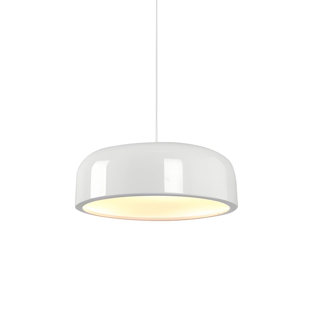 Smithfield Pendant Light – Modern Aluminum Hanging Fixture in Black/White