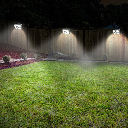 Solar Motion Sensor LED Outdoor Wall Lamp Waterproof Garden Light