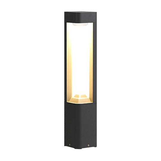 Triple Side Emitting Solar LED Garden Bollard Lights Heart Design & Weatherproof