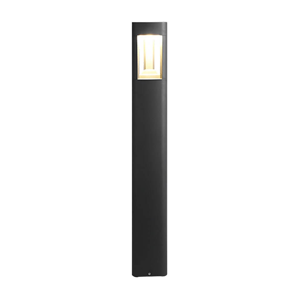 Triple Side Emitting Solar LED Garden Bollard Lights Heart Design & Weatherproof