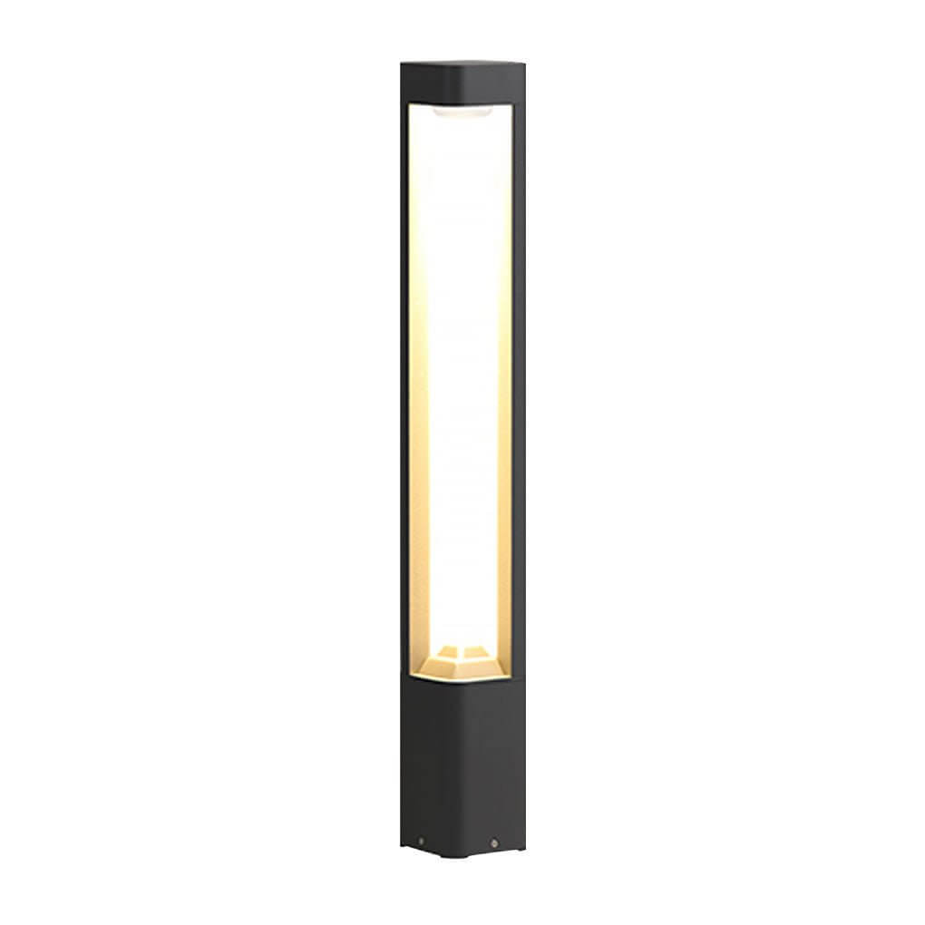 Triple Side Emitting Solar LED Garden Bollard Lights Heart Design & Weatherproof