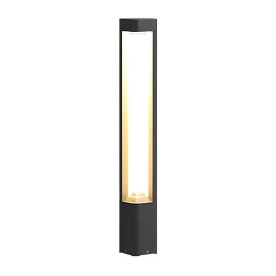 Triple Side Emitting Solar LED Garden Bollard Lights Heart Design & Weatherproof