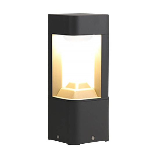 Triple Side Emitting Solar LED Garden Bollard Lights Heart Design & Weatherproof