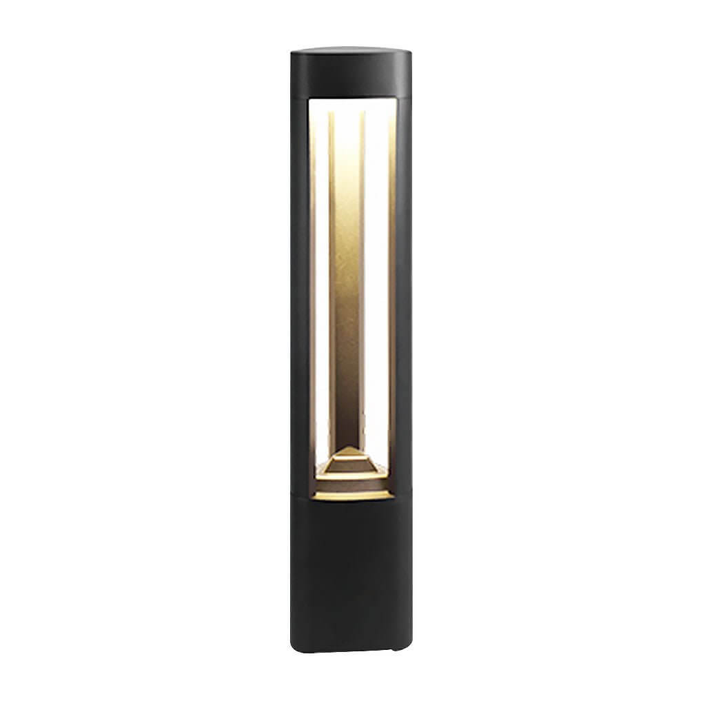 Triple Side Emitting Solar LED Garden Bollard Lights Heart Design & Weatherproof