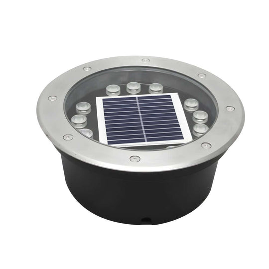 Solar Powered LED Metal Well Light