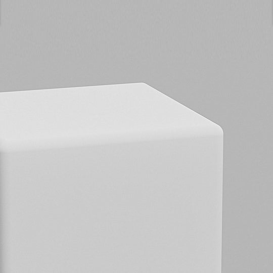 Solar-Powered Luminous LED Cube White Waterproof Outdoor Floor Light