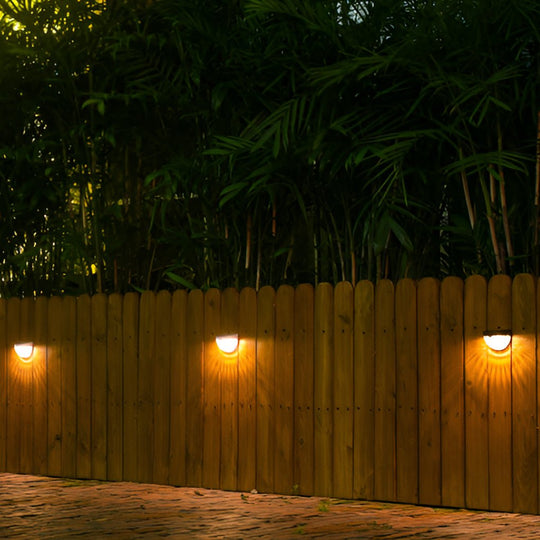 4 Pcs Solar Stair LED Outdoor Step Lights