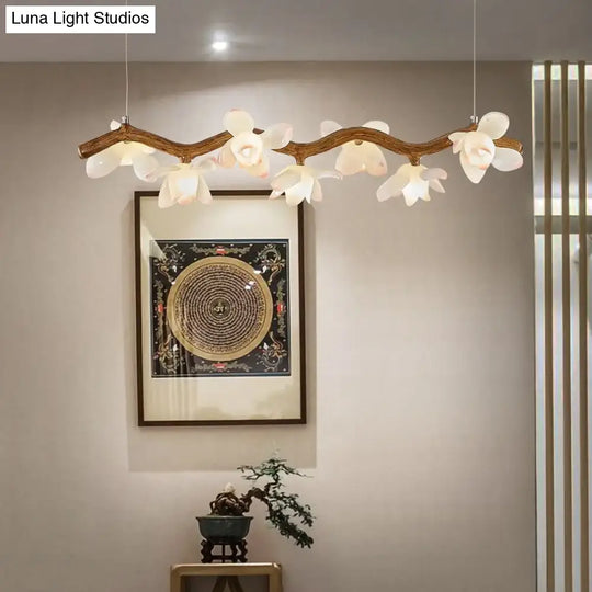 Lotus Branch LED Chandelier – Modern Artistic Lighting