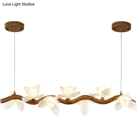 Lotus Branch LED Chandelier – Modern Artistic Lighting