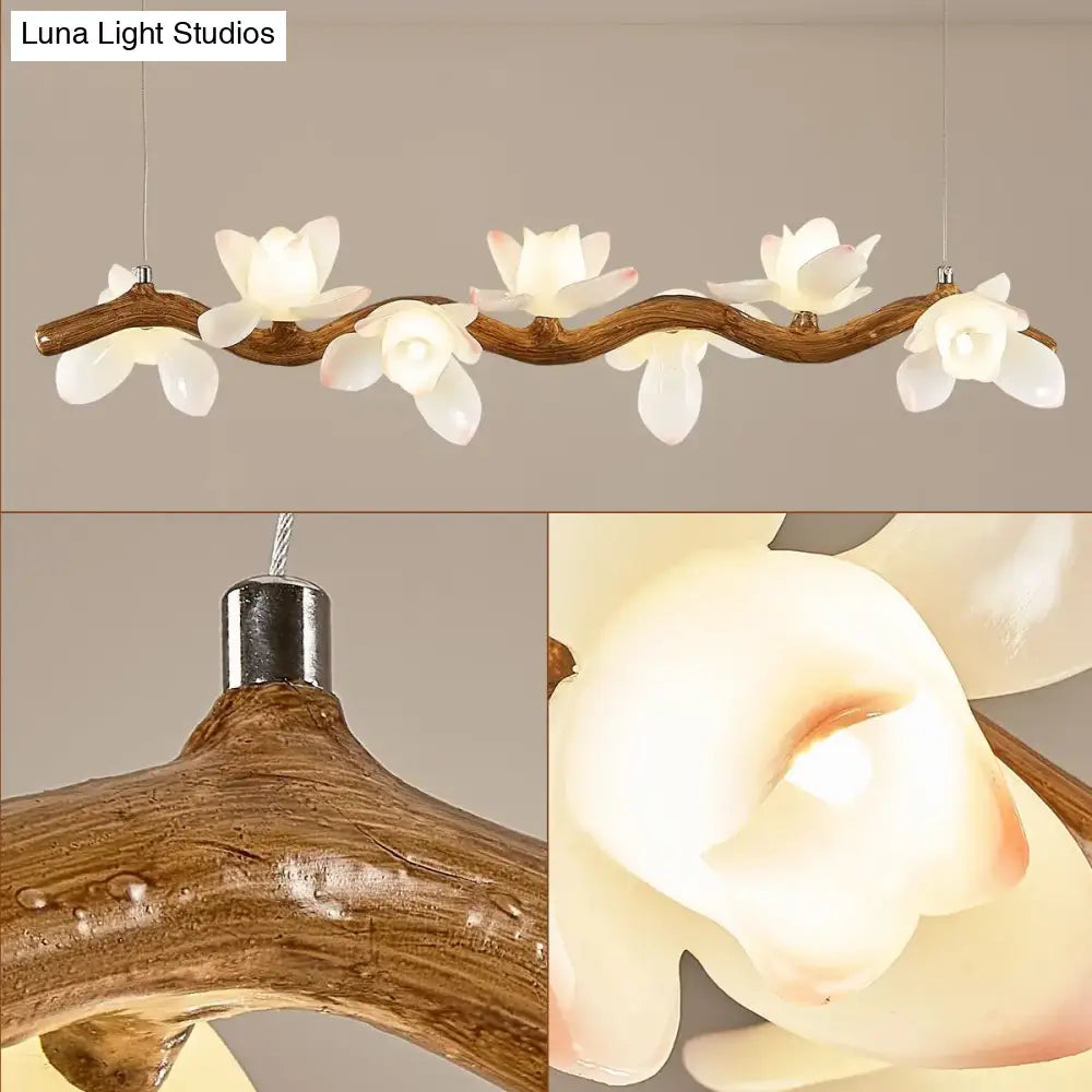 Lotus Branch LED Chandelier – Modern Artistic Lighting
