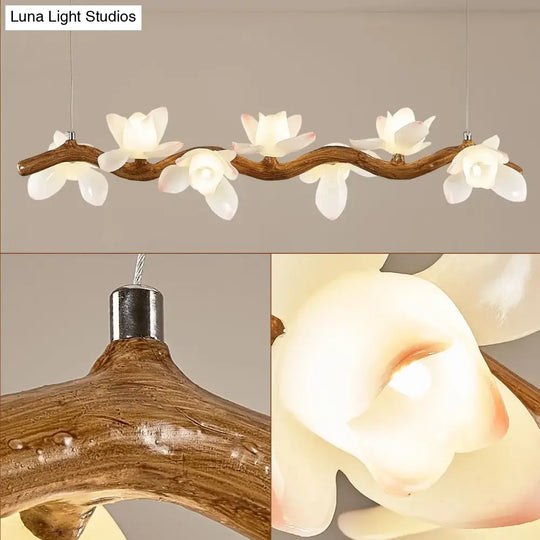 Lotus Branch LED Chandelier – Modern Artistic Lighting