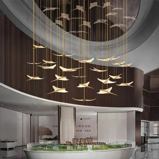 Branch Staircase Chandelier – Luxury LED Statement Lighting