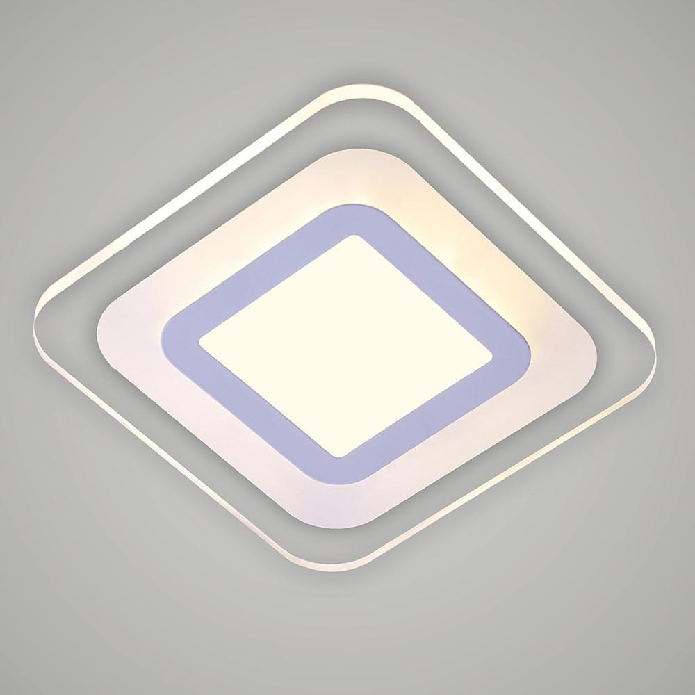 Flat Flush Mount LED Ceiling Fixture with 1 Ambient Light