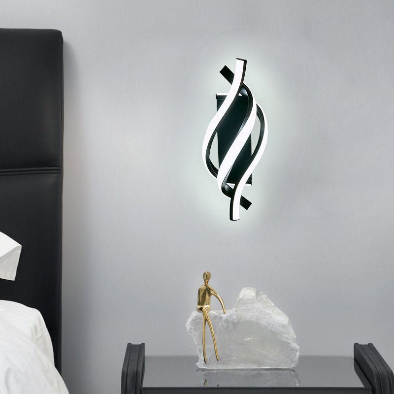 Spiral Minimalist Three Step Dimming LED Wall Lamp