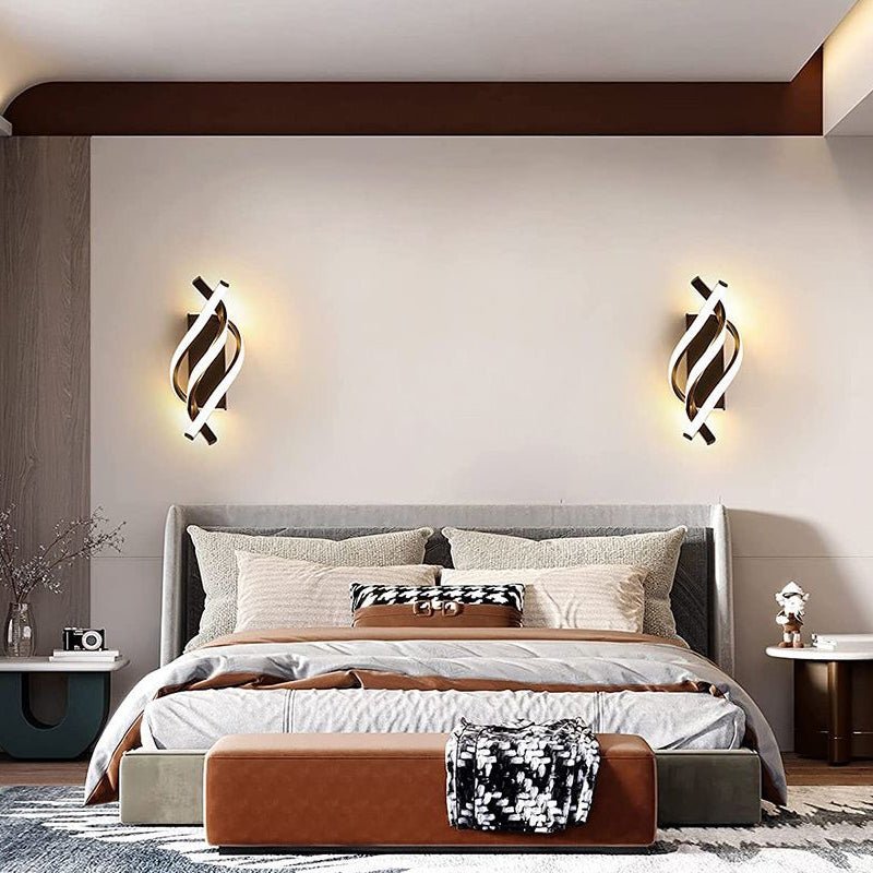 Spiral Minimalist Three Step Dimming LED Wall Lamp