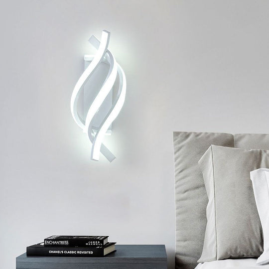 Spiral Minimalist Three Step Dimming LED Wall Lamp