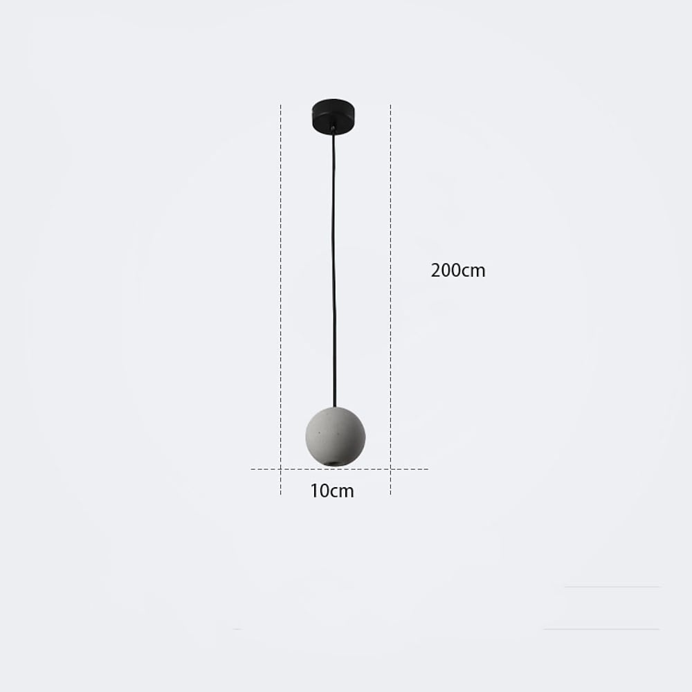 Vintage Ceramic Pendant Light with Unique LED Spherical Design