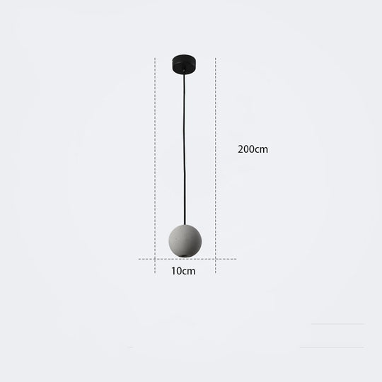 Vintage Ceramic Pendant Light with Unique LED Spherical Design