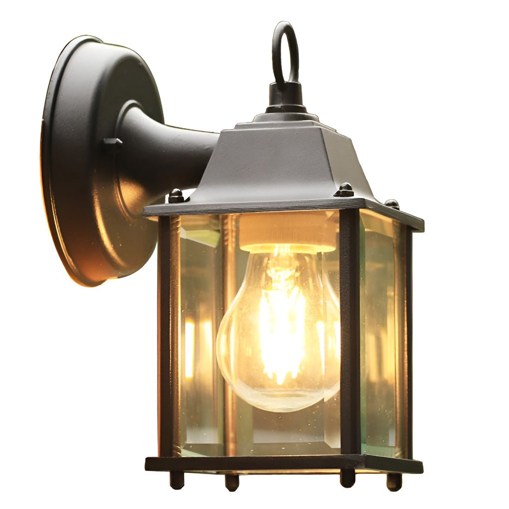 Square Glass LED Outdoor Wall Sconce Waterproof Light