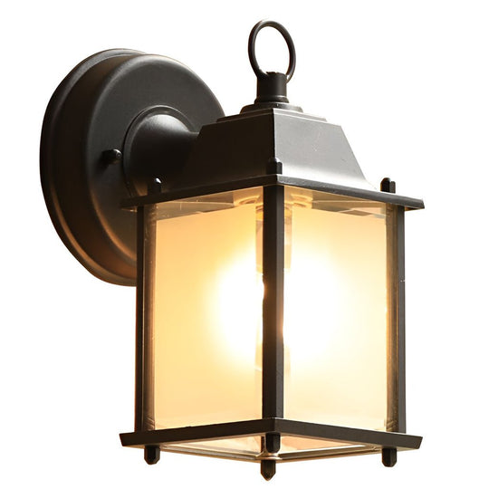 Square Glass LED Outdoor Wall Sconce Waterproof Light