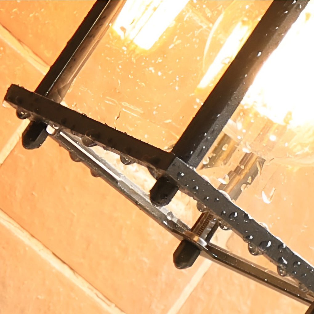 Square Glass LED Outdoor Wall Sconce Waterproof Light
