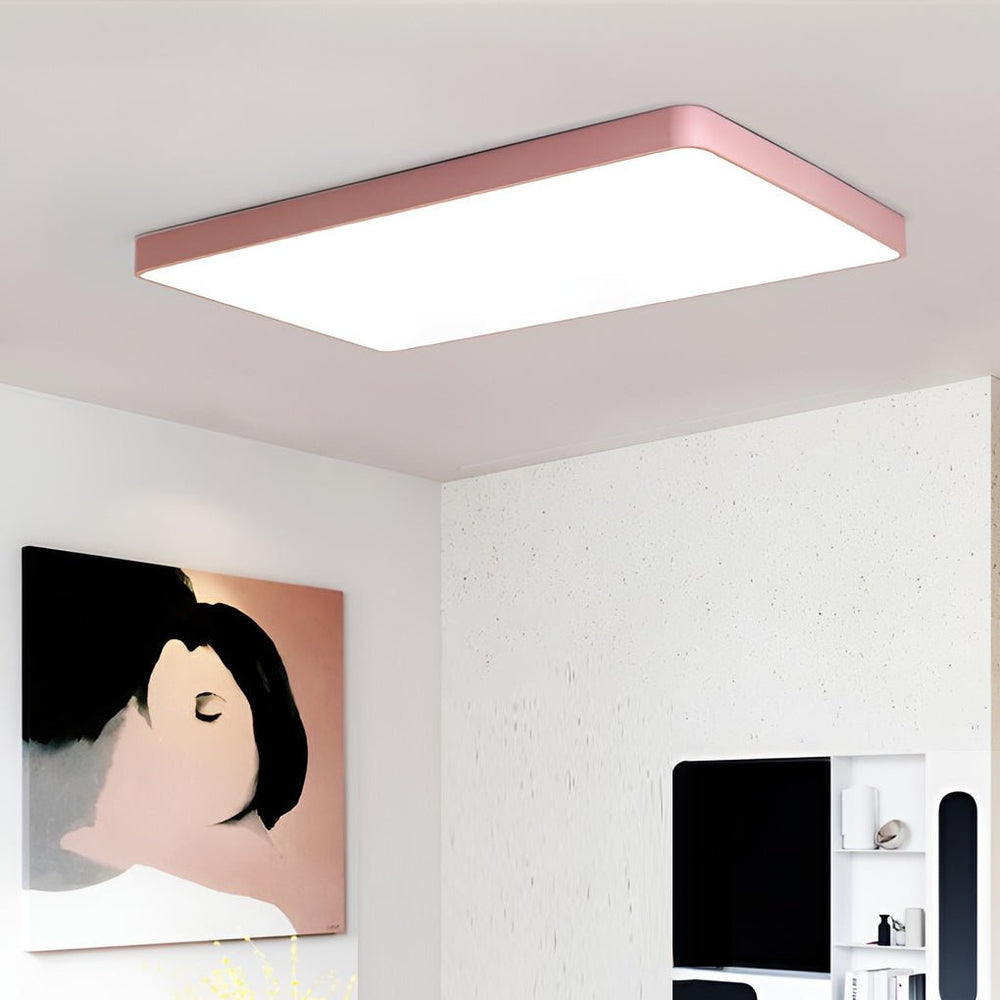 Square LED Flush Mount Light for Baby & Kids Rooms, Living Room, or Bedroom