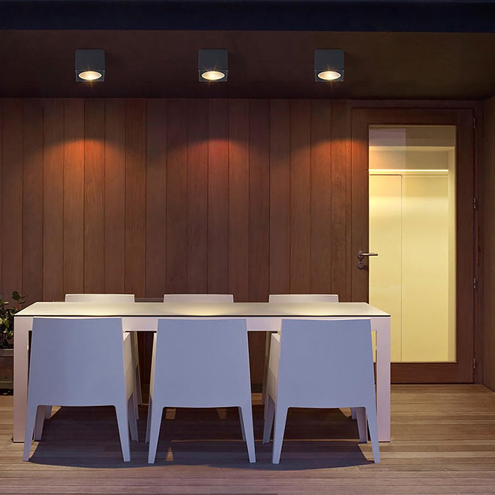 Square LED Waterproof Ceiling Downlight for Balcony, Entrance, and Hallway