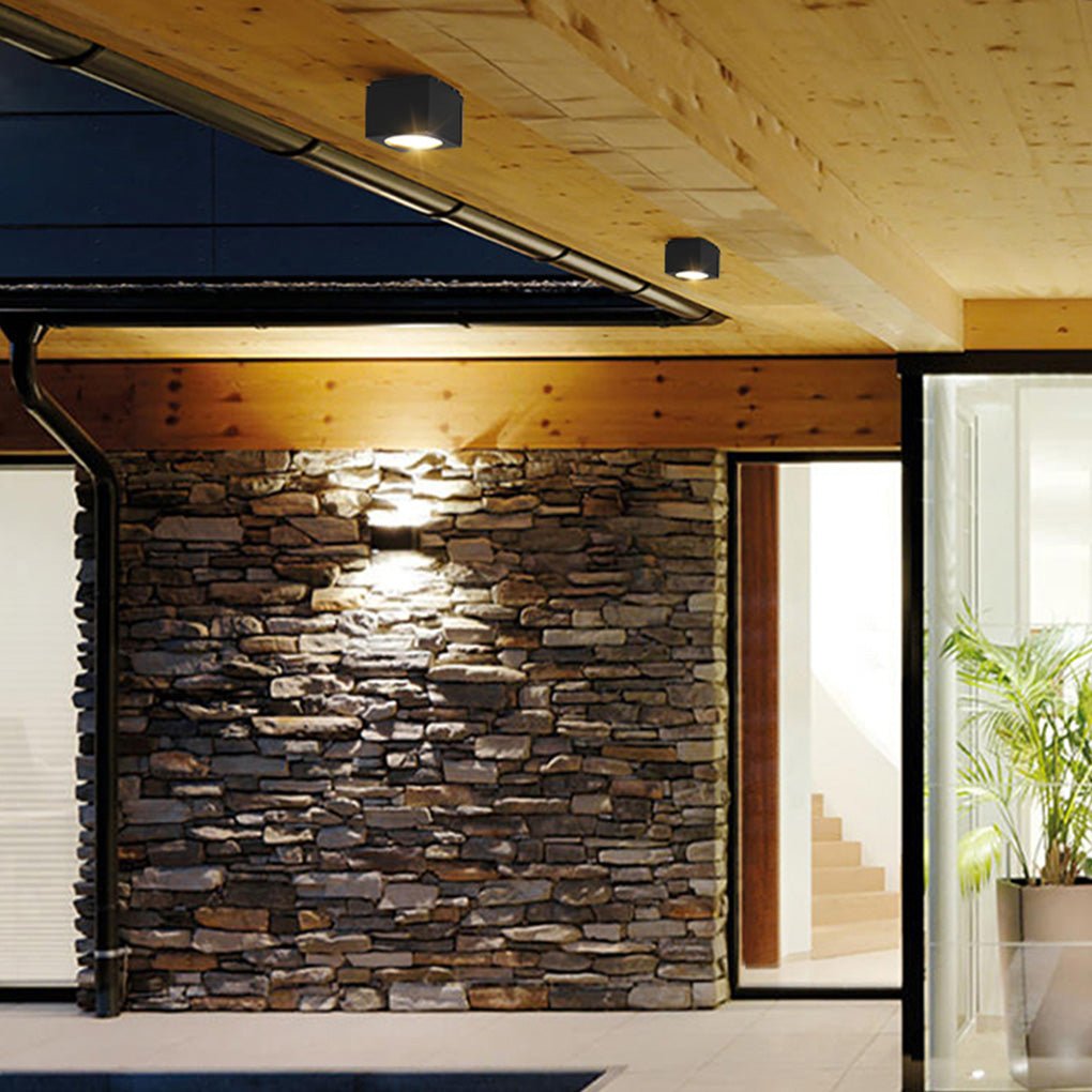 Square LED Waterproof Ceiling Downlight for Balcony, Entrance, and Hallway
