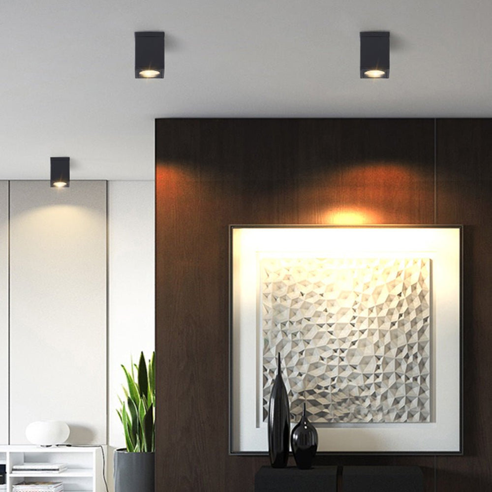 Square LED Waterproof Ceiling Downlight for Balcony, Entrance, and Hallway