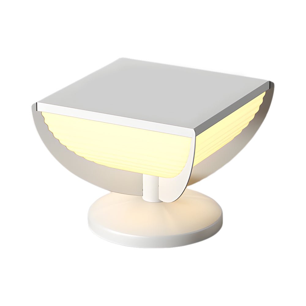 Square Metal Solar LED Outdoor Post Light
